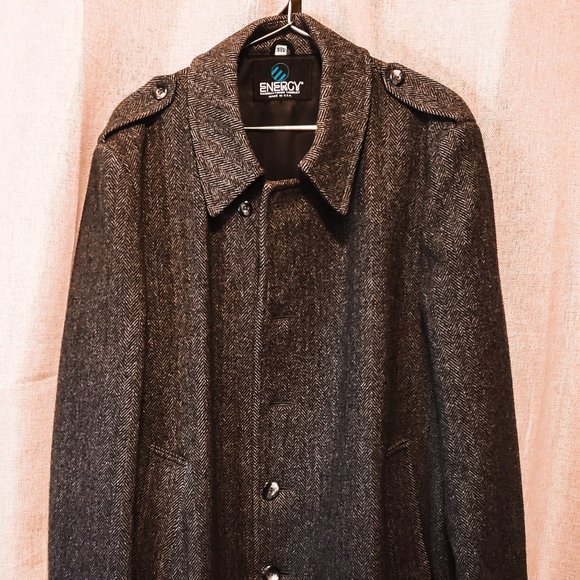 Energy Men's Wool Coat - Picture 1 of 4
